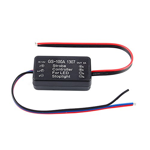 Yosoo GS-100A Car LED Brake, Gs-100A Stop Bulb Light 12V-24V Strobe Flash Module Controller Box