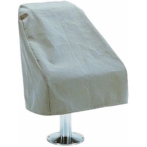 Overton's Gray Imperial Bucket-Style Pontoon Boat Captain Seat Cover