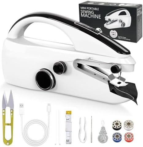 Handheld Sewing Machine, Electric Mini Portable Hand Held Sewing ...