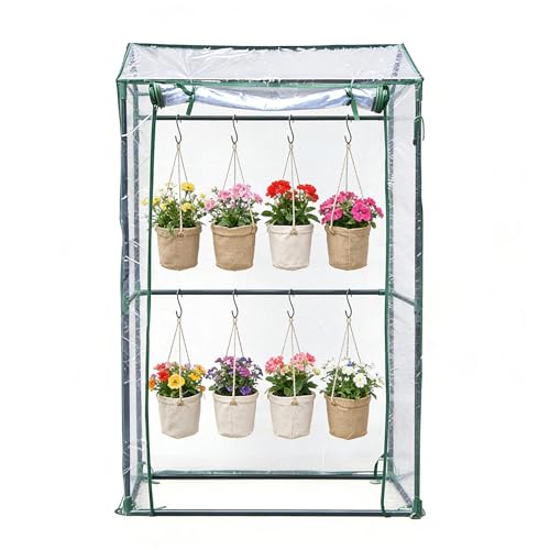 Copertura della serra | PVC trasparente resistente al e impermeabile ad alta resistenza | copertura in lamina per serra da esterno | per giardino, cortile, fattoria, prato e