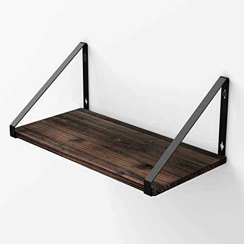 BAMEOS Floating Shelves Rustic Wood Wall Shelf Wall Mounted Shelves
