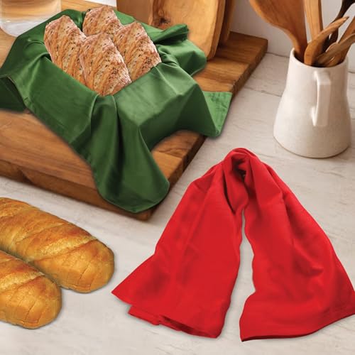 Urban Villa KTSLS-MULTI-S12 Kitchen Towels Premium Quality 100% Cotton Solid Kitchen Towels Set Of 12 Ultra Soft Size 20X30 Inches Multi Color Kitchen Towel Highly Absorbent Kitchen Towels thumb #3