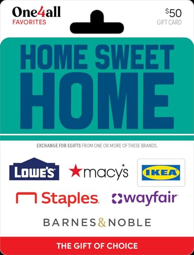 One4all Home Sweet Home Physical Gift Card - $50