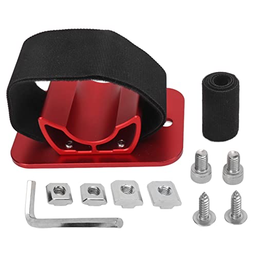 VGEBY Roof Bike Rack, Car Roof Bike Rear Wheel Bracket Aluminum Alloy Wear Resistant Car Rooftop Bike Rear Mount for Car Coupes Hatchbacks (Red)