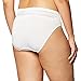 Warner's Women's No Pinching No Problems Lace Hi-Cut Brief Panty, White, Large