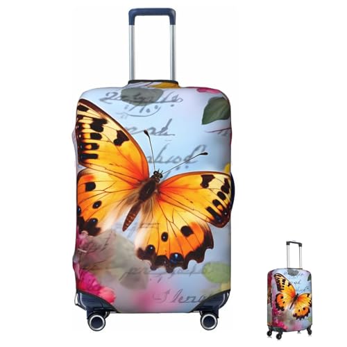 Luggage Cover Washable Elastic Suitcase Covers Butterfly Travel Baggage Cover Fashion Anti-scratch Suitcase Protector Decoraitve Covers Fits 18-32 Inch Luggages Medium