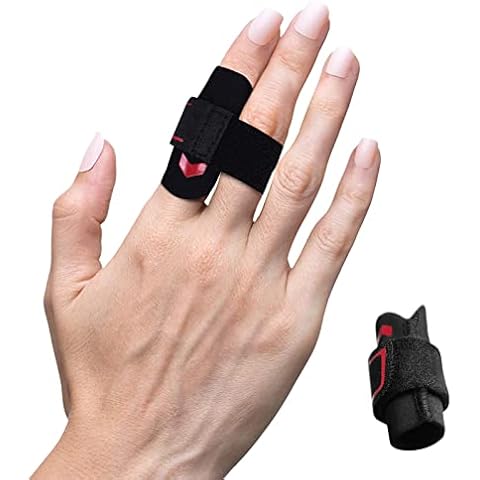 VerteLife Finger Splint Adjustable Finger Sleeve Support Protector Finger Brace Relieve Joint Pain Finger Guards Sport Cushion Bandage for Basketball Volleyball Cover