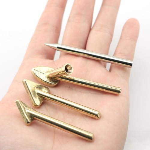 Image of ZYAMY 4PCS Plastic Soldering Tip Triangle Smoothing Tip Soldering Iron Tip Copper Tip with Hole Soldering Rod Heating Smoothing Repair Tool For Fuel Tank Car Bumper Dashboard Kayak Repair