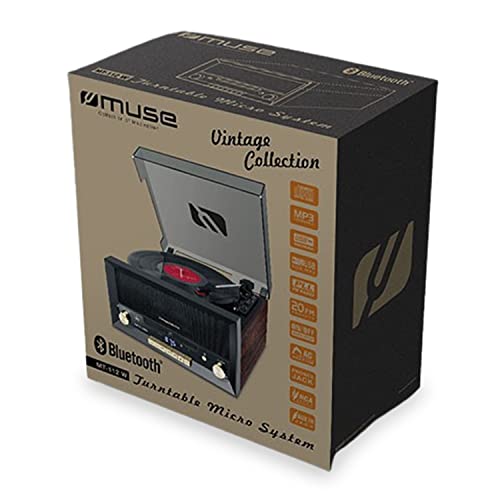 Système Chaîne HiFi – Muse MT-112W – CD 20W Vintage avec Platine Vinyle – CD/FM/USB/AUX – 33/45/78 Tours – Lumière OVNI - Les Beatles, Paul McCartney, John Lennon, RIngo Starr, George Harrison Système Chaîne HiFi - Muse MT-112W - CD 20W Vintage avec Platine Vinyle - CD/FM/USB/AUX - 33/45/78 Tours - Lumière OVNI – Image 4