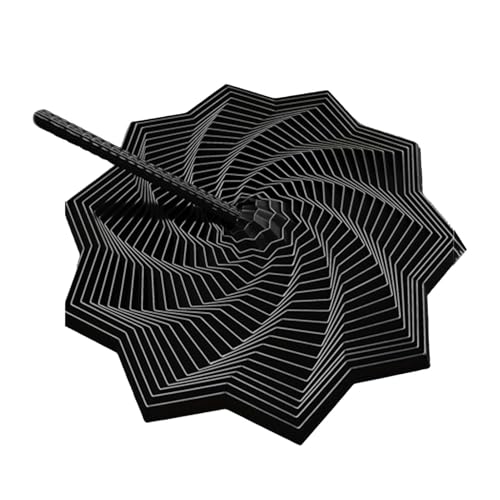 Juguete Antiestrés Hexagonal 3D | Spinner sensorial en Giratorio con Mango | Estrella Impresa en 3D antiestrés para Oficina, Viajes y Regalo