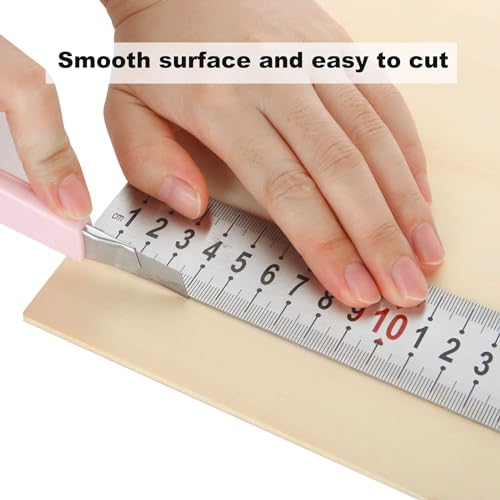 25 Pack 8 x 12 Inch Basswood Sheets, 1/16 Thin Craft Plywood Sheets, Thin & Unfinished Wood Boards for Crafts, Hobby, Model Making, Wood Burning (200x300x2MM) - Image 3