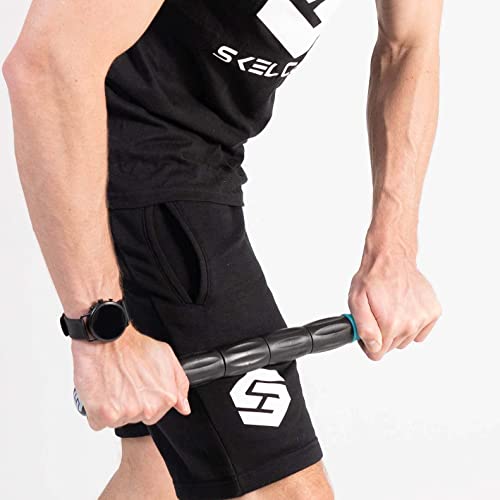Skelcore 18" Muscle Roller Massage Stick - Athletes 18" Massage Roller Bar For Relieving Muscle Soreness Cramping Tightness Physical Therapy & Recovery, Travel Size 18 Inch #TOP6
