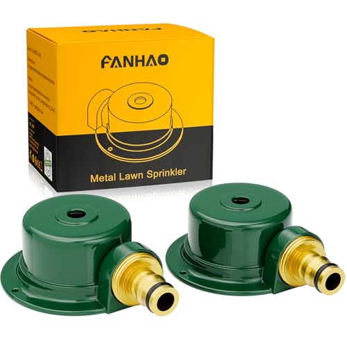 FANHAO 2 Stück Rasensprenger aus Metall für Den Hof, Automatische...