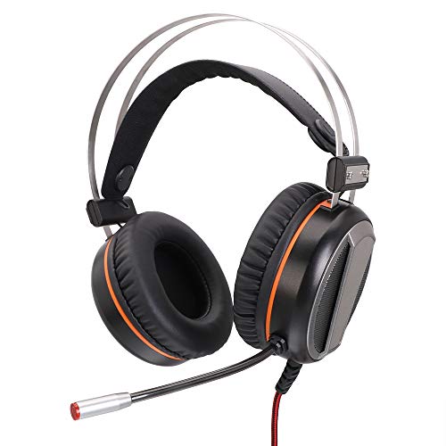 Festnight Virtual 7.1 RGB Colorful Surround Sound Effect USB Gaming Headset with Mic