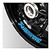 FDBD Sticker Réfléchissant À La Moto Roue Intérieure Décorative Patch Hub Pneu Décalques À Rayures pour Akraparovic Akrapovic 8 X Tankpad Sticker (Color : 5)