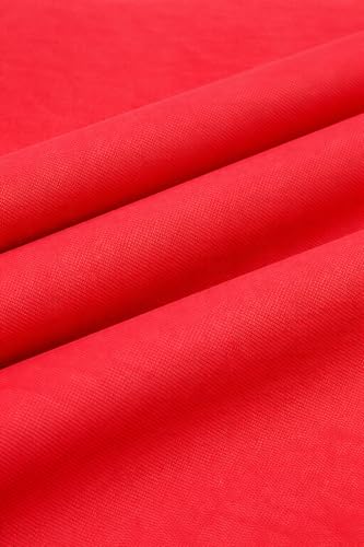 Image of Non-Woven Fabric 90 GSM | 63 Inch (160 cm) Width | 5 Meter Length | Multipurpose Fabric for Bag Making, Lining, Craft & Home Utility | Durable, Easy to Clean & Reusable | Red.