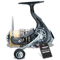 Robinson Angelrolle – Frontbremse, 8 Kugellager, Duraluminium-Spule, 5.2:1, ideal zum Angeln auf Hecht und Wels – Suzuka (3000)