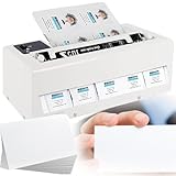 Elektrische Kartenschneidemaschine, Papier-Visitenkartenschneider, A4, 297 mm, Größe 300 g, automatische Bindemaschine für 90 x 54 mm Karten für Einladungen/Mitgliedschaften/Lesezeichen