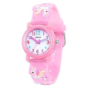 Kids Watch, Girls Watch Waterproof 3D Cute Cartoon Toy Analogue Silicone Band Wristwatch Childrens Watches Gift for…