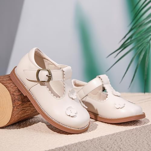 Image of Felix & Flora Toddler Girl Mary Jane Dress Shoes - School Oxford Flats for Girl Party Shoes.