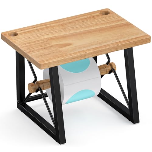 Porte-étiquettes THYGIFTREE en bois pour rouleaux et étiquettes pliables