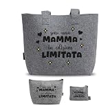 DIMENSIONI VERSATILI: Borsa grande per documenti e materiali, borsellino medio per accessori, pochette piccola per oggetti personali