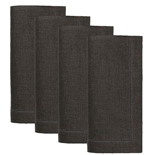 Servilletas de lino para eventos Sferra Festival con dobladillo hierro 2