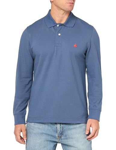Brooks Brothers Men's Long Sleeve Cotton Pique Stretch Logo Polo Shirt - Main Image
