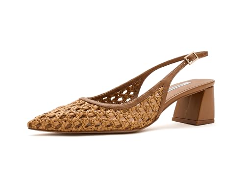 Steve Madden Robyn Chaussures Tissées Marron Clair de Haute Qualité