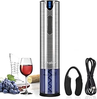 Ataller Electric Wine Bottle Openers, Rechargeable Automatic Corkscrew Opener with Foil Cutter & USB Charging Cable