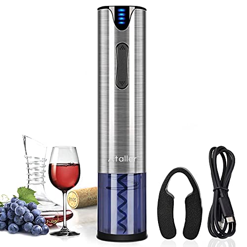 Ataller Abrebotellas de vino eléctrico, abridor de sacacorchos...