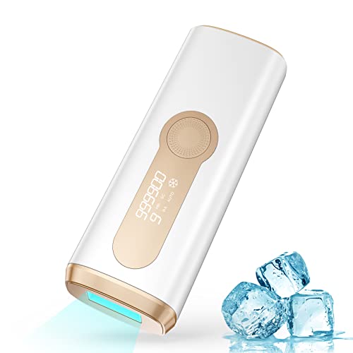 LYSMOSKI Laser Hair Removal with Cooling System, IPL Hair Removal for Women and Men Permanent, 3-in-1 At-Home Hair Removal Device for Facial Legs Arms Whole Body Use, 9 Energy Levels