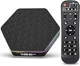 T95Z Android TV Box 2025, 6k/3D HD Tv Box H618 Quadcore 4GB RAM 32GB ROM 2.4G/5.0G Dual WiFi & BT 5.0, Android 12.0 Box Support Multi-Lingual with LAN Ethernet 100M for Movie Game etc.
