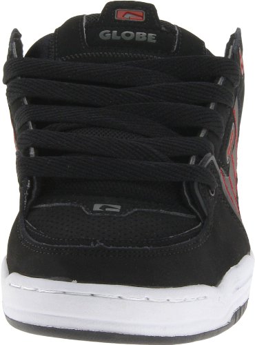 Image of Globe Mens Fusion Skate Shoes, Black /Charcoal /Red, 14 M US