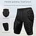 Blaward Men's Padded Compression Shirt 6-Pads Chest Rib Protector Padded Football Shirts Protective Gear for Lacrosse Basketball