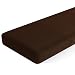 subrtex Spandex Elastic Couch Stretch Durable Slipcover Furniture Protector Slip Cover for Settee Seat (Sofa Cushion, Chocolate)