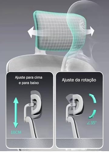 Cadeiras de escritório em casa com rodas, cadeira de mesa ergonômica com encosto alto com suporte lo
