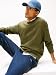 Tommy Jeans Herren Sweatshirt Regular Fit Flag Fleece Rundhalsausschnitt, Grün (Dark Greenery), XL
