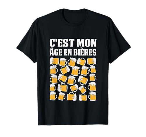 Cadeau Anniversaire 25 Ans Homme Humour Bières Alcool Drôle T-Shirt