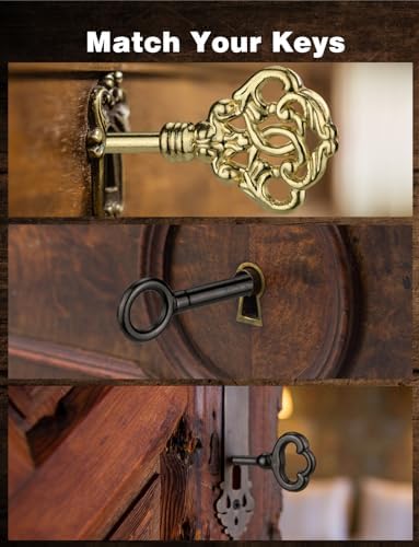 Mellbree 12-Key Universal Skeleton Key Set for Antique Furniture and Doors