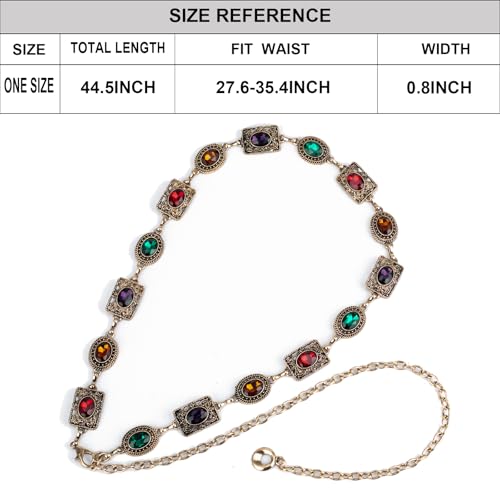 ILuvatar glass diamond chain belt metal metal belt women's western style belt women's belt bling bling F1172