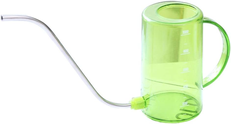 1000ml Transparent Shower Sprinkler Stainless Steel Long Mouth Watering Can Garden Planting Flower Pot Gardening Tools