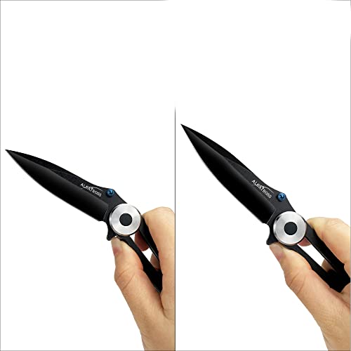 Albatross Pocket Folding Knife, Tactical Knifes With Glass Breaker,Good For Outdoor Camping Hunting Fishing Hiking Survival, Gifts For Men Fk052 (Black) #TOP3