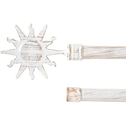 D,casa - Barra de Cortina Extensible Doble de Metal Blanca Minimalista para Dormitorio de 120-210 cm - Barra Doble Sol