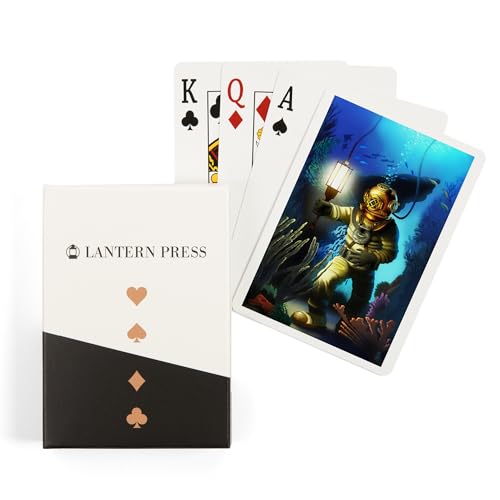 Baraja de poker Lantern Press Diver Scene 52 cartas