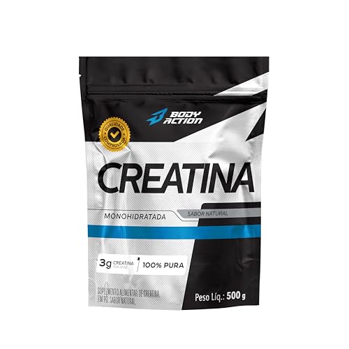 Creatina Monohidratada 500g - 100% Pura - Bodyaction