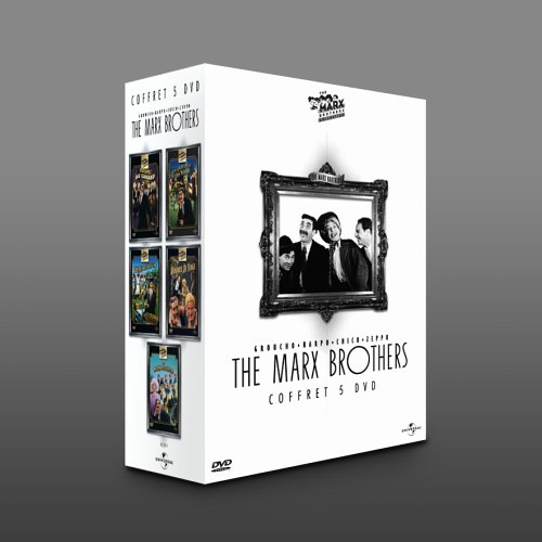 Coffret Marx Brothers 5 DVD : Plume de cheval / L'explorateur en folie / Monnaie de singe / Noix de coco / Soupe au canard