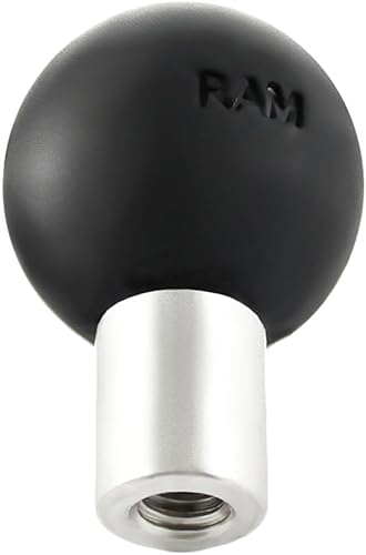 RAM Mounts RAM-B-348U - Adaptador de bola con orificio roscado de 14"-20 con bola de tamaño B de 1"