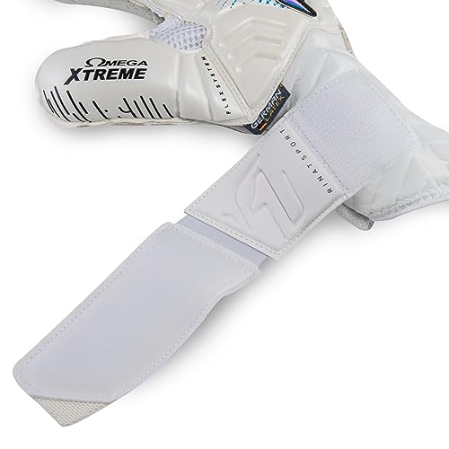 Gant de gardien de but blanc Rinat Stellar II Alpha pour les entraînements