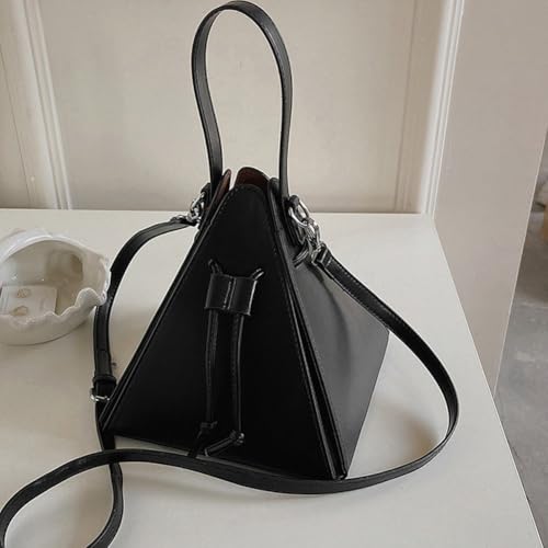 Triangle Crossbody Bag Leather Shoulder Bag Fashion Women Handbag Evening Bag for Shopping Work School Travel Casual Daily3